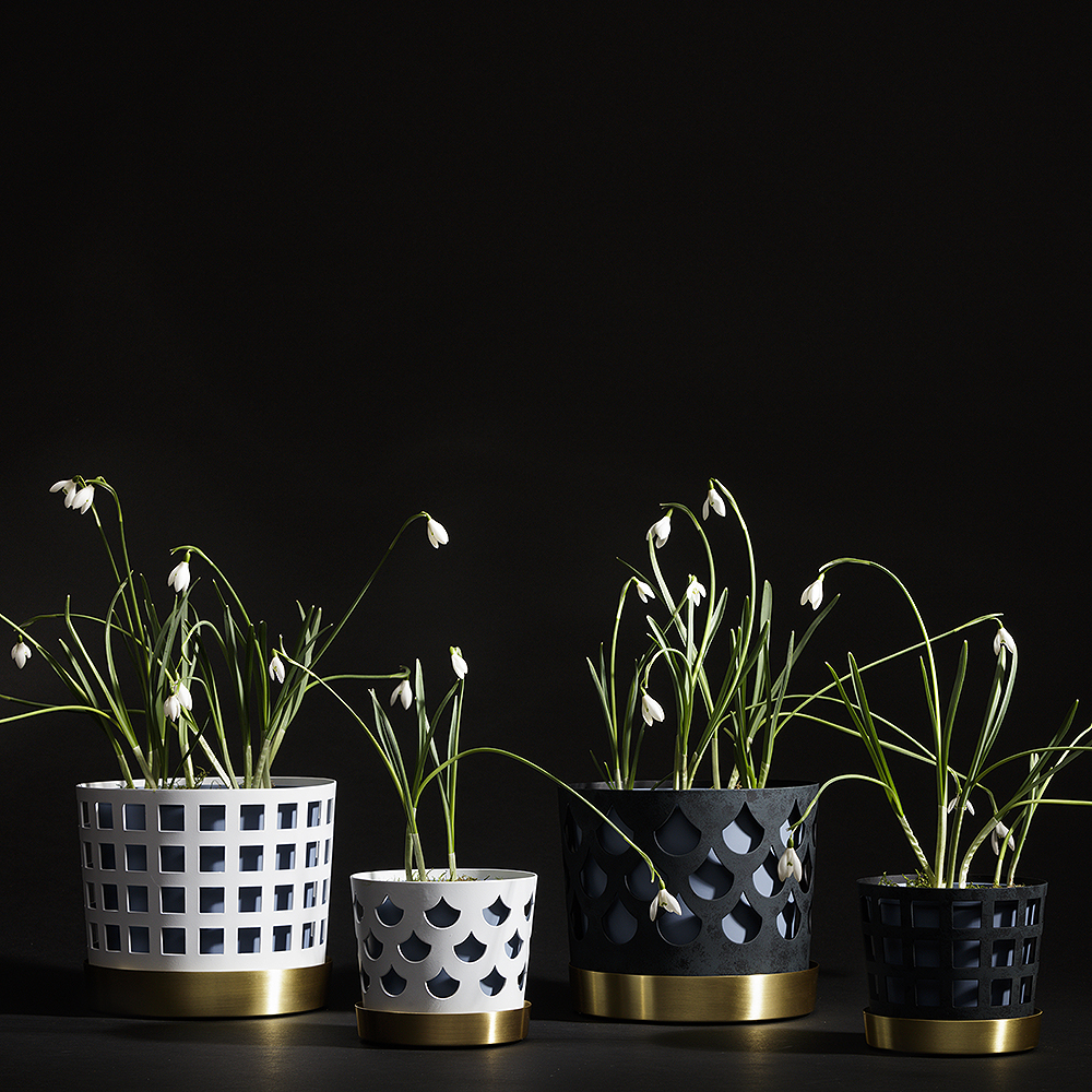 Trio Kruka Square 18 cm Blå
