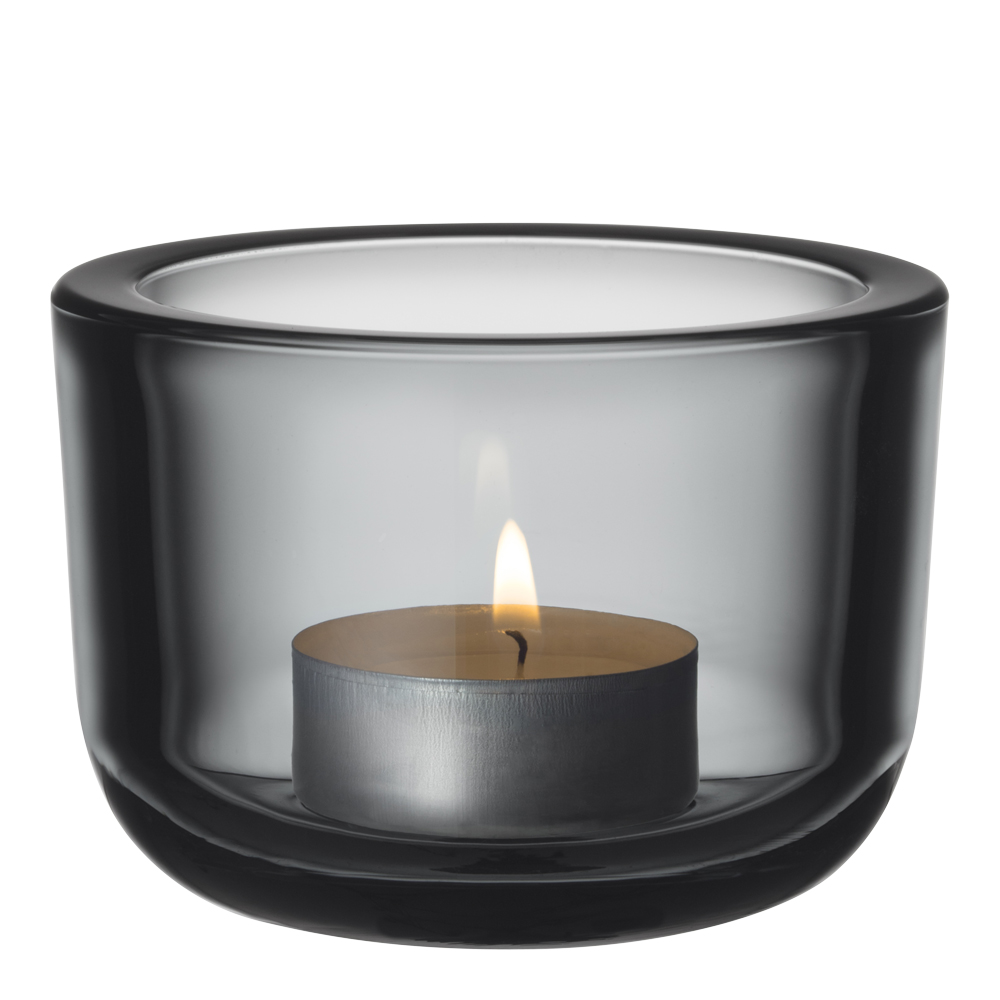 Valkea Ljuslykta 6 cm Grå