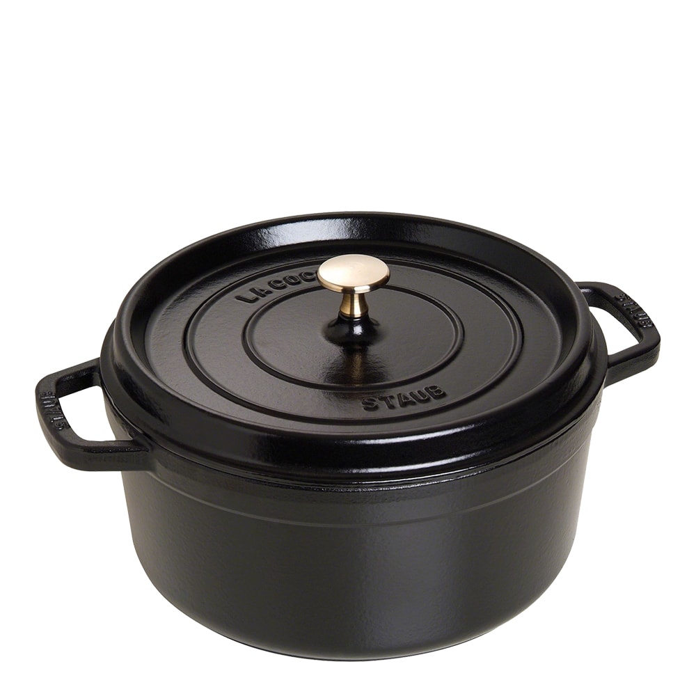 Gryta 5,2 L rund Svart