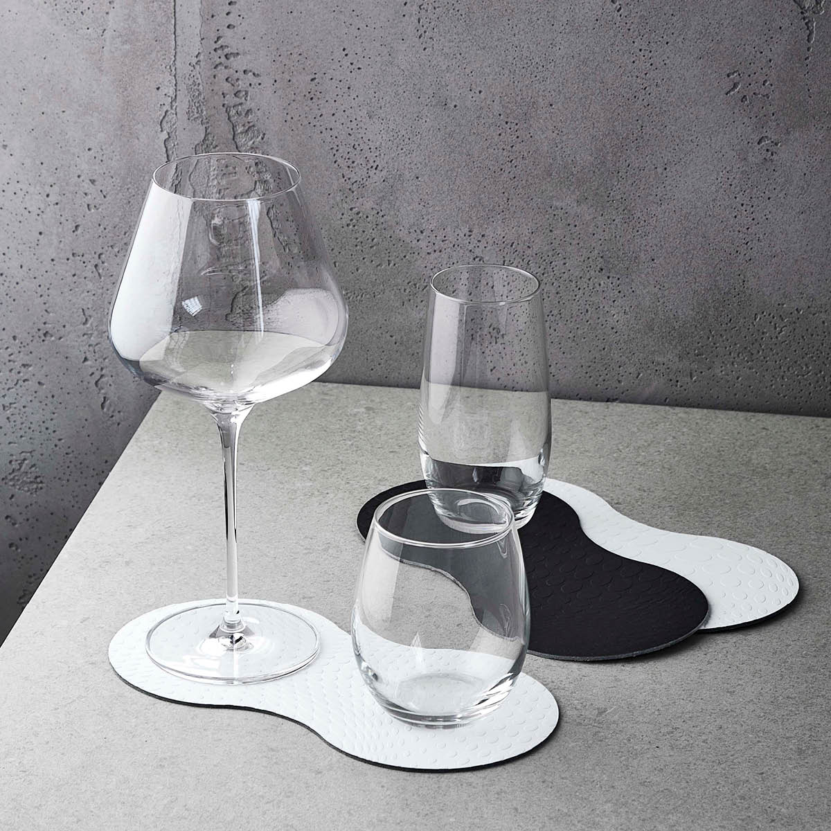 Glasunderlägg 24x12 cm 4-pack Mozzarella