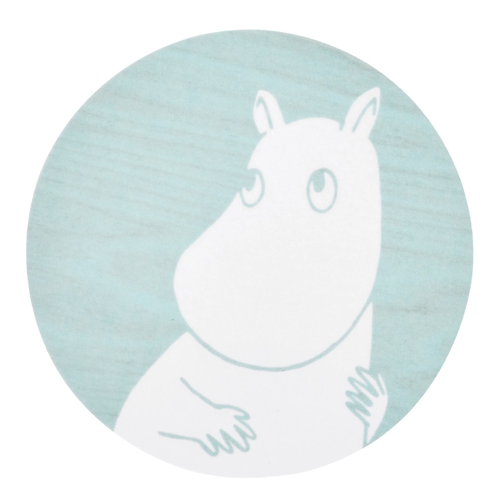 Mumin Glasunderlägg Mumintrollet 10 cm Ljusblå