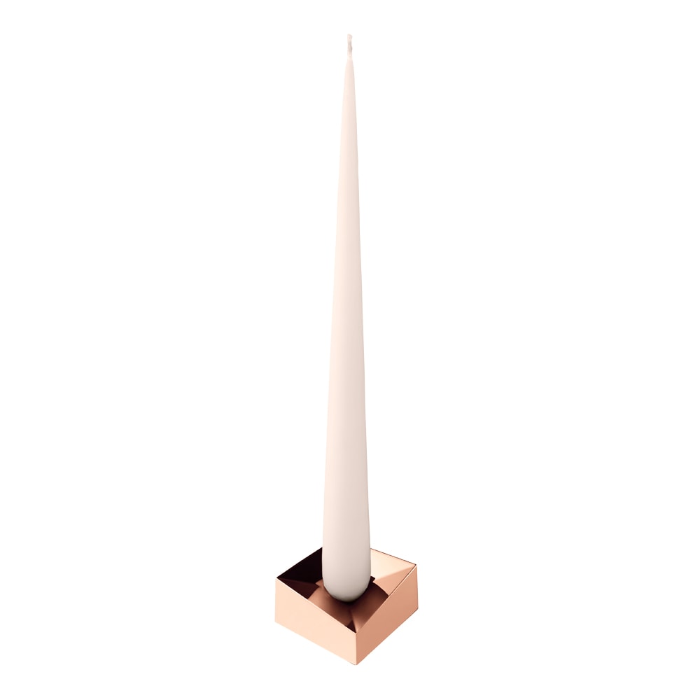 Stoff Nagel Reflect Ljusstake 3,2x5,5 cm Rose Guld