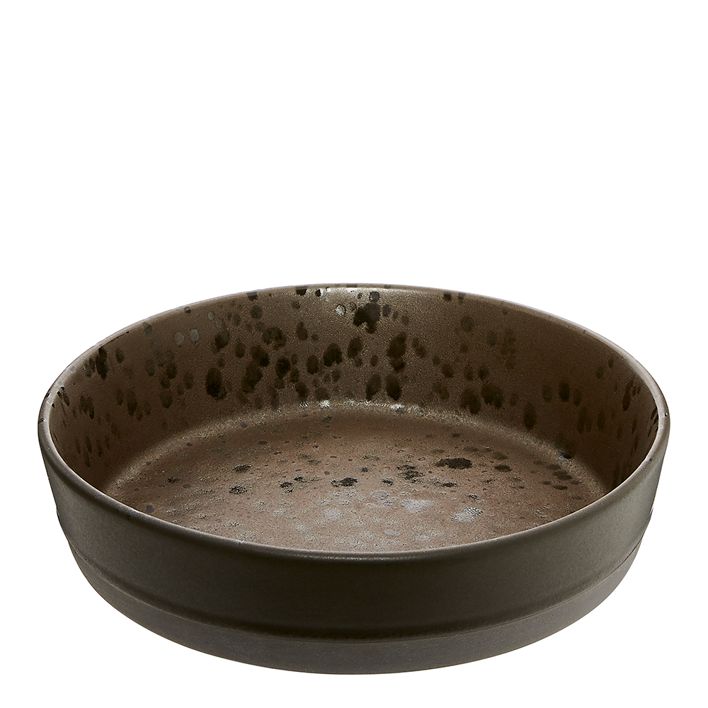 Raw Skål 19,4 cm Spotted Brown