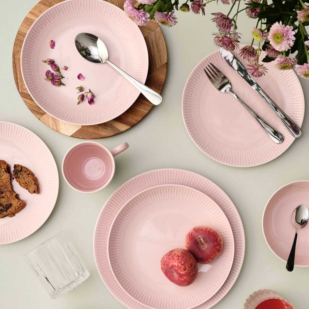 Relief Tallrik 27 cm Rosa