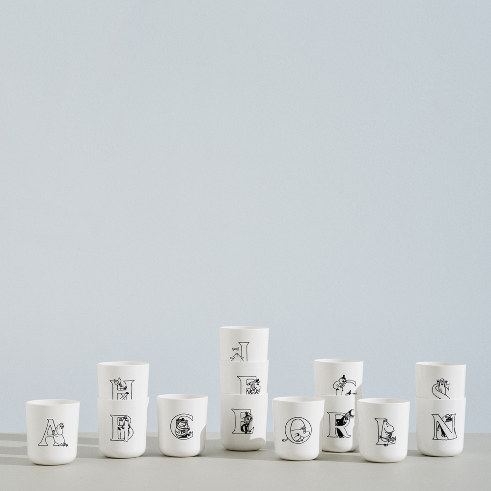 Moomin ABC Mugg 20 cl W Vit