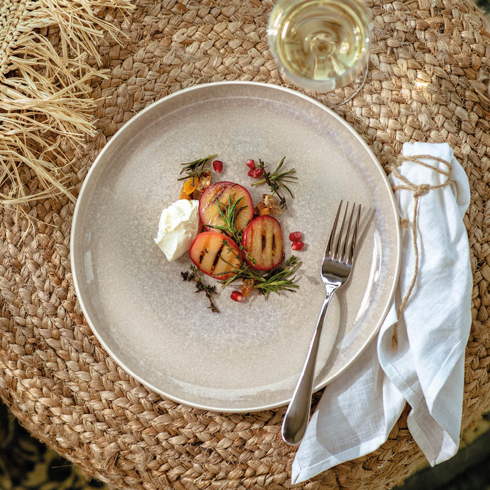 Perlemor Sand Fat 27 cm Beige