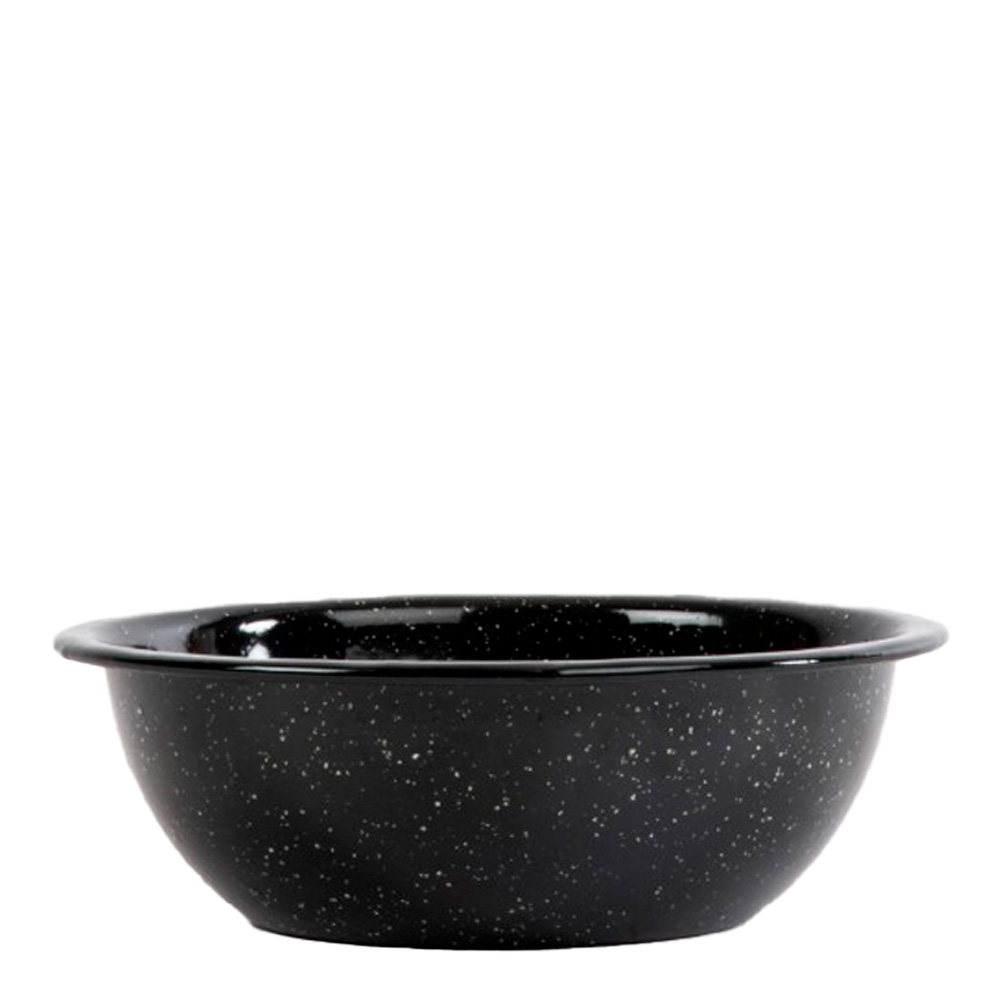 Doris Emaljskål 16 cm Svart
