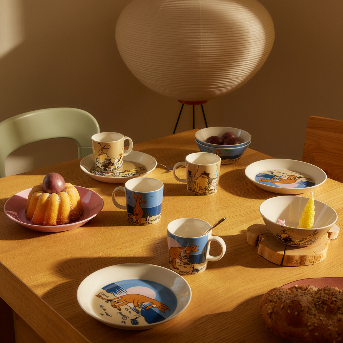 Mumin Tallrik Bisamråttan 15 cm Beige