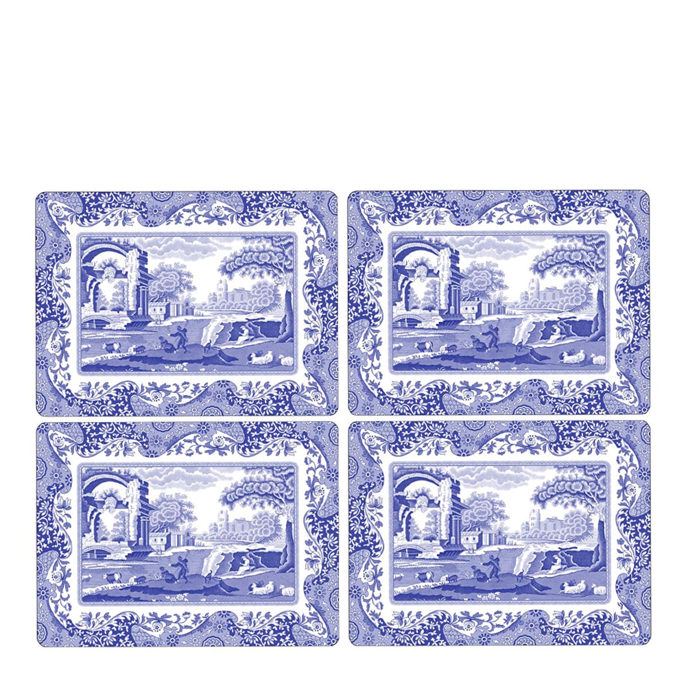 Blue Italian Bordsunderlägg 4-pack