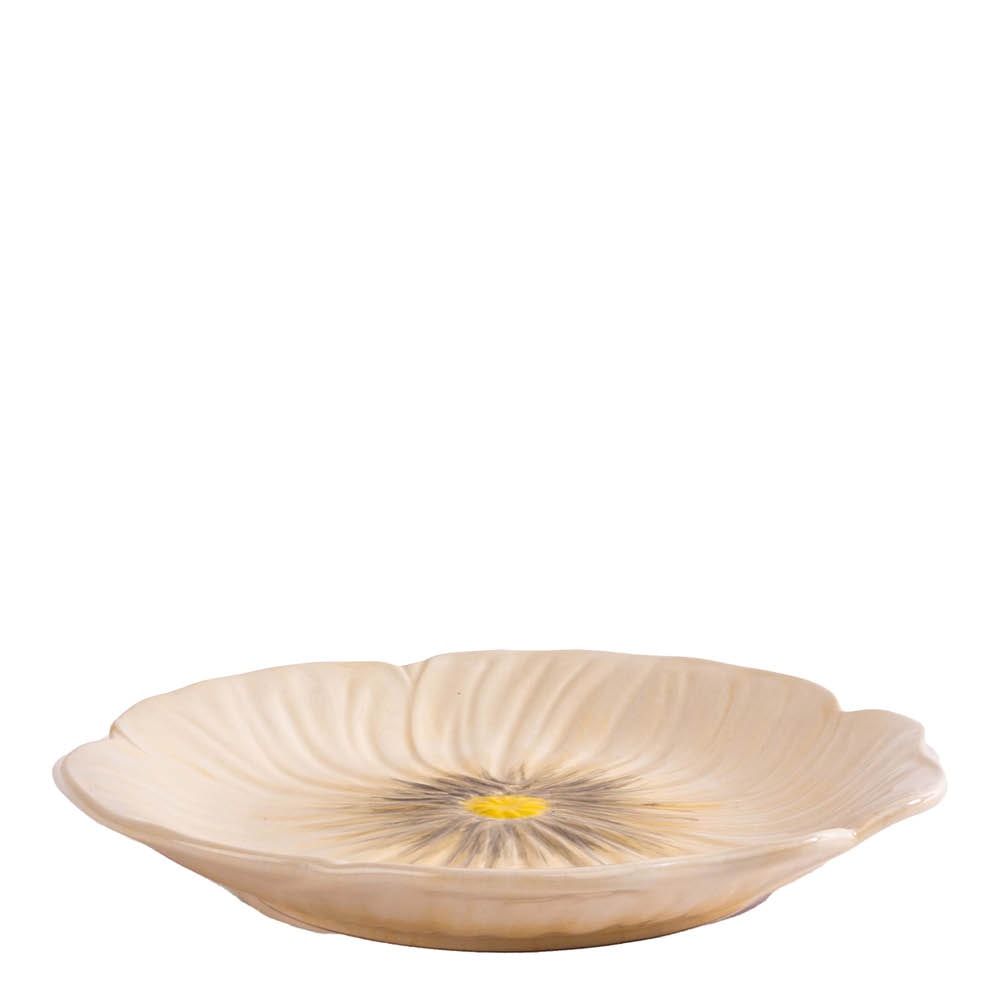 Poppy Assiett 21 cm Beige