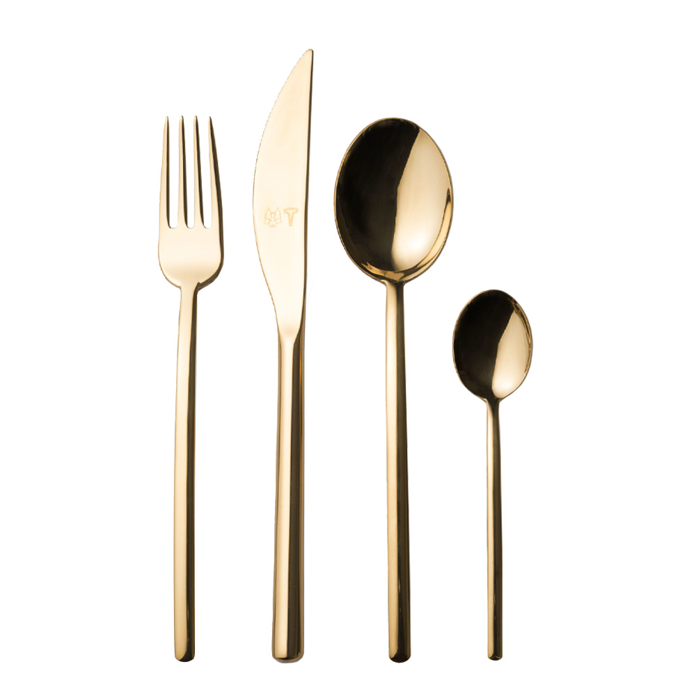 Bambini Bestickset 16-delar Luce Guld