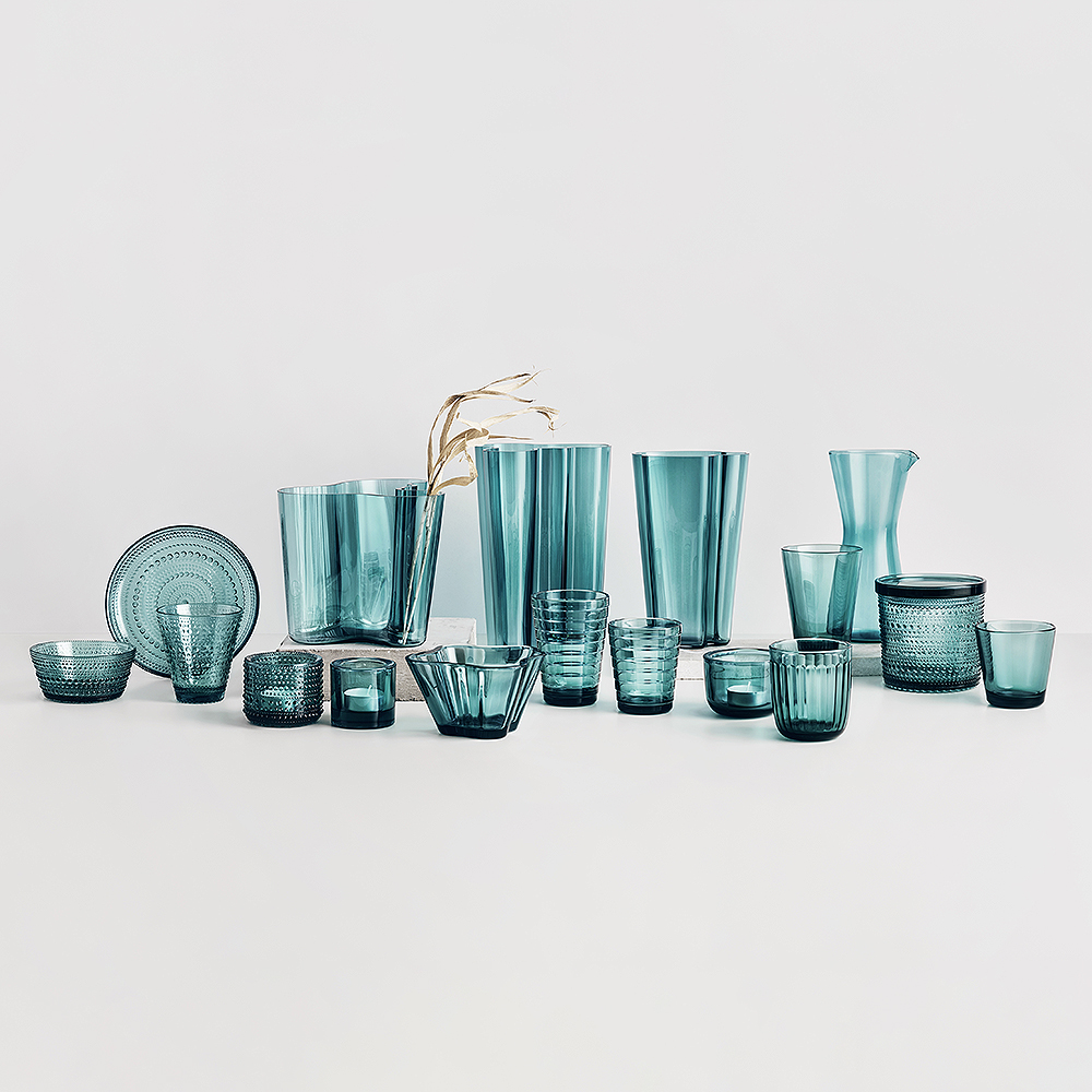 Aino Aalto Glas 33 cl 2-pack Havsblå