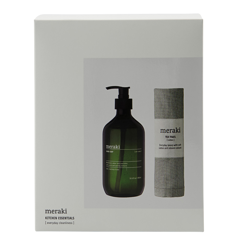 Home Presentask Handtvål 490 ml och Kökshandduk Grön