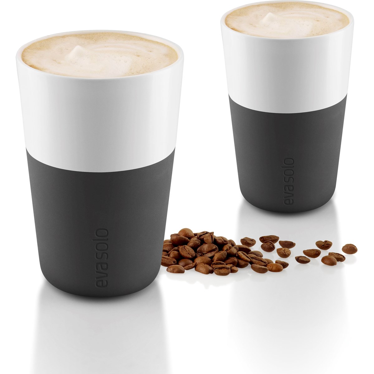 Caffe Lattemugg 36 cl 2-pack Carbon Black