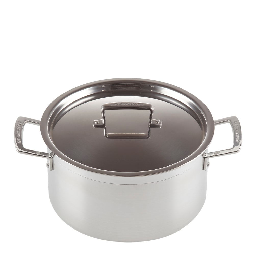 3Ply Gryta med lock 24 cm 6 L