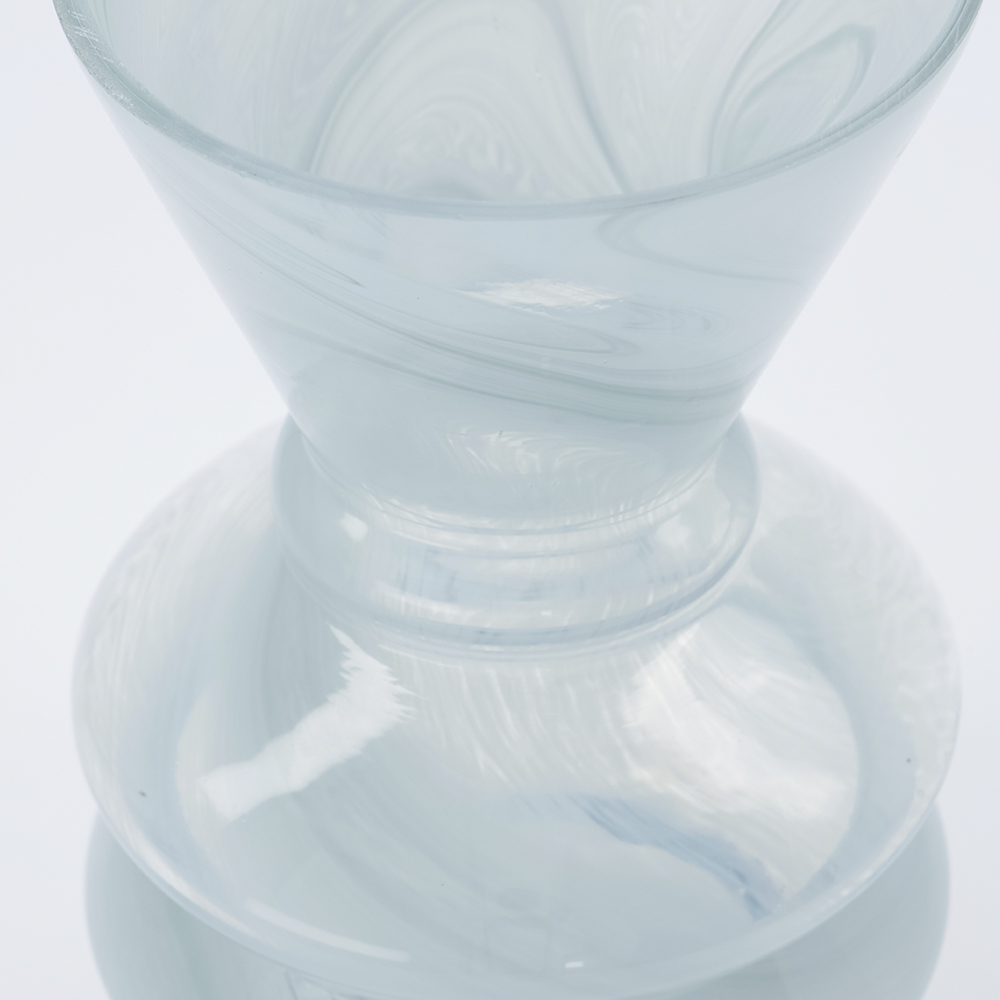 Viel Vas 25x16 cm Isblå