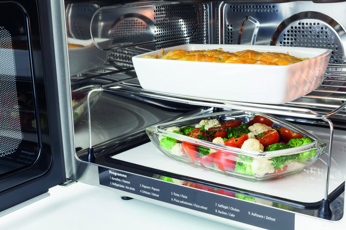 Mikrovågsugn Ceramic Chef Silver/Svart