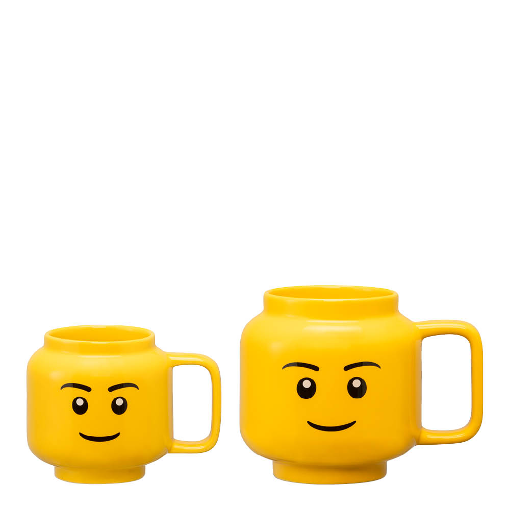 Mugg lego figur 55 cl Gul