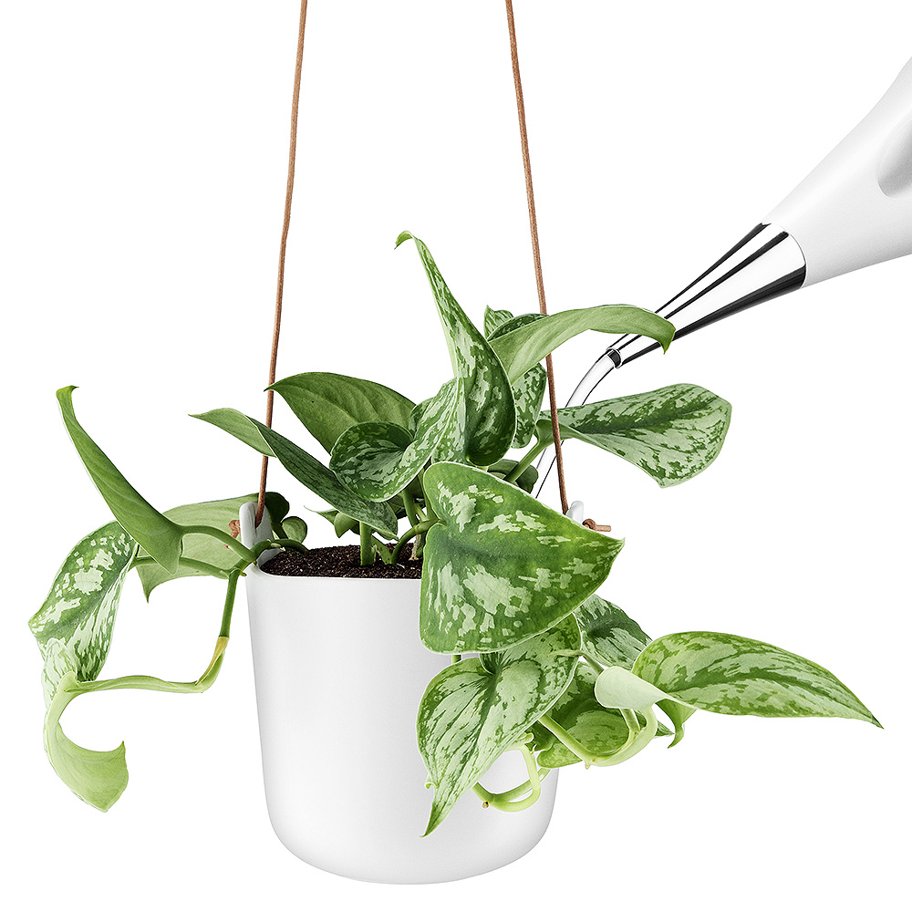 Självvattnande Kruka Hängande Clay White