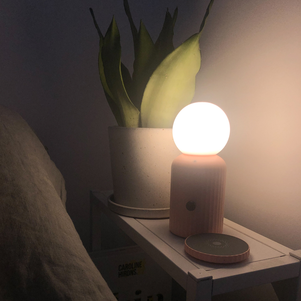 Skittle Lampa med Laddare Pink