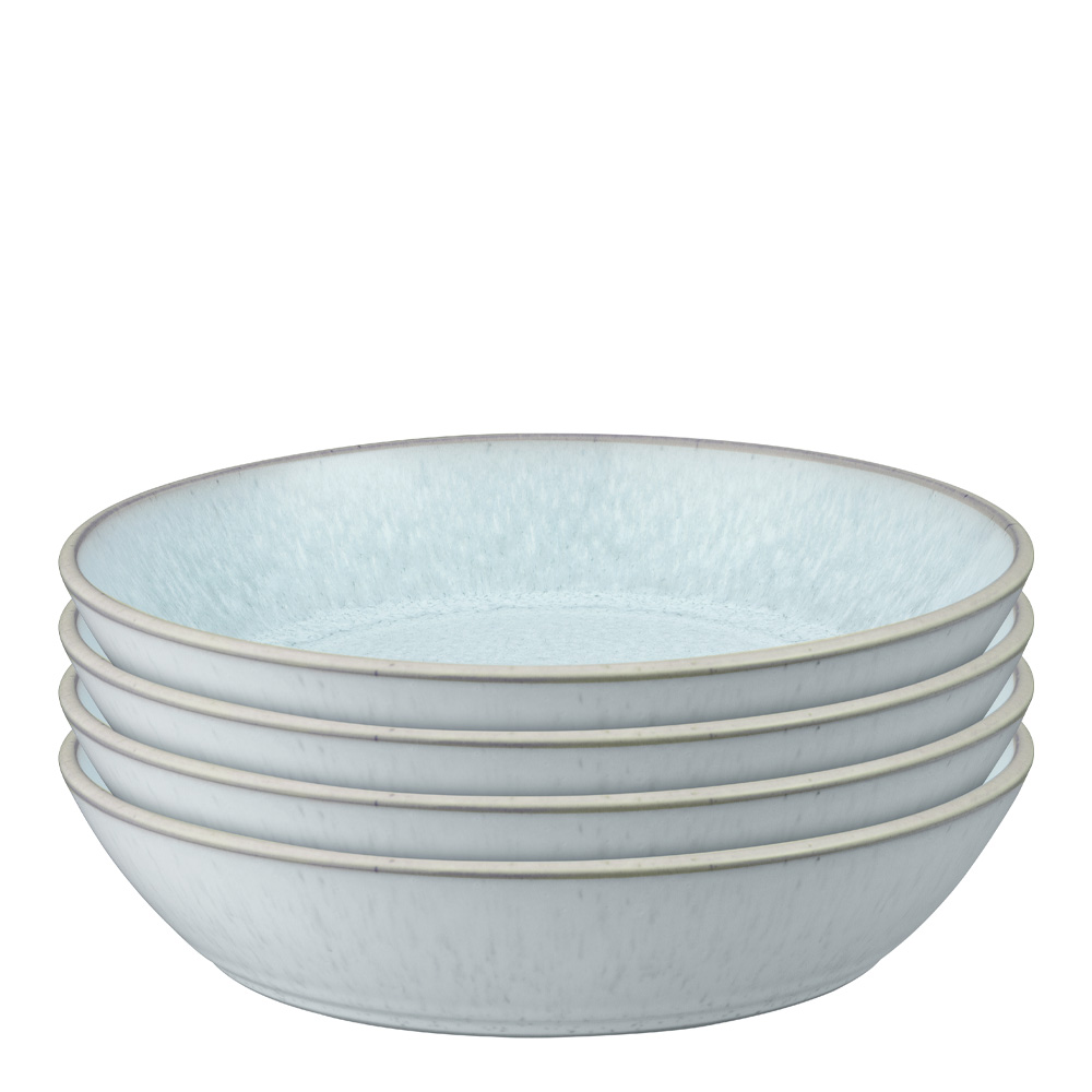 Pastatallrik 22 cm 4-pack Grön/Vit