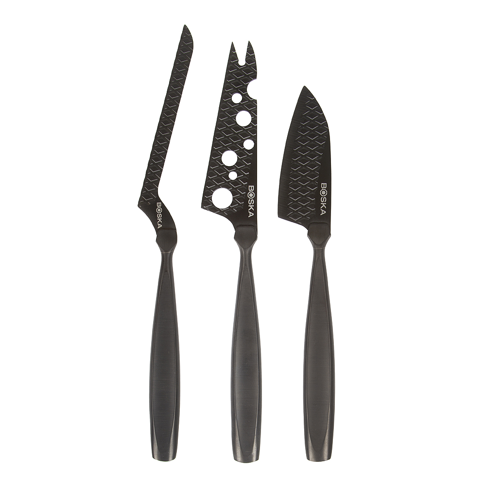 Monaco+ Ostkniv Mini 3-pack Svart