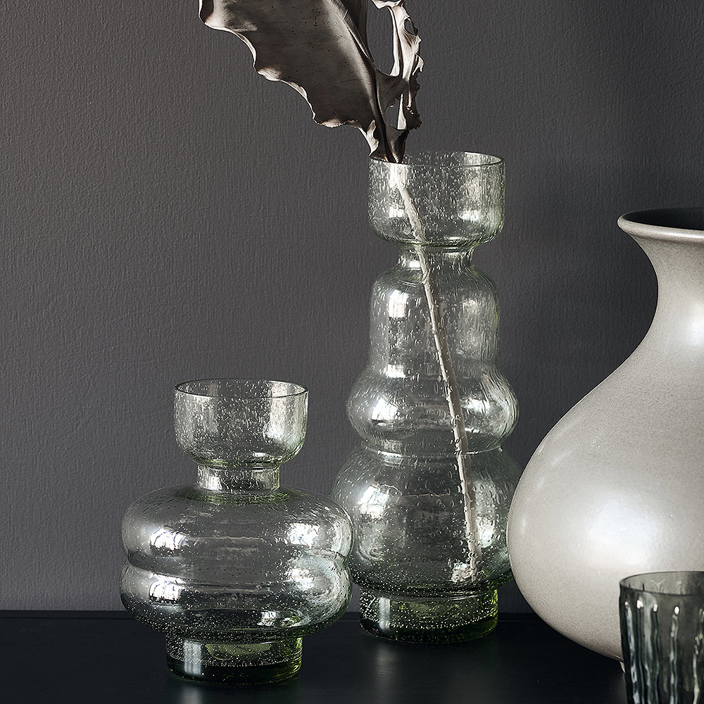 Organi Vas Glas 26 cm Grön