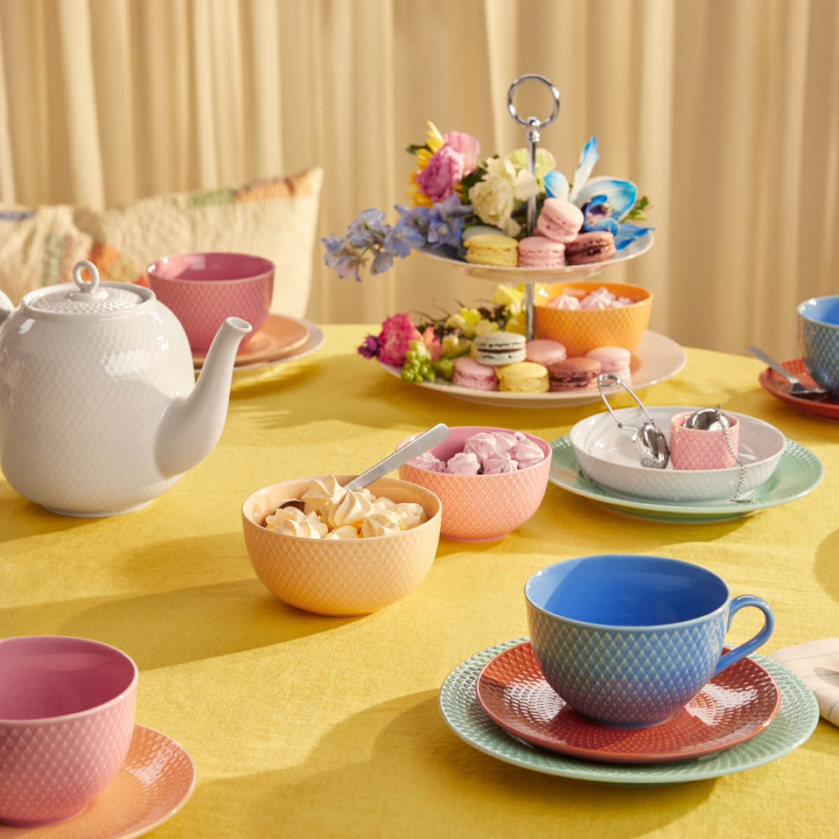 Rhombe Color Skål 13 cm Sand