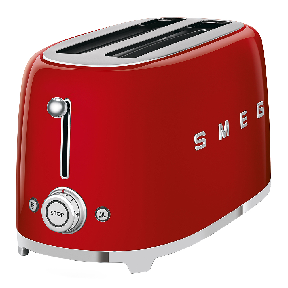 Smeg 50's Style Brödrost 4 skivor Röd