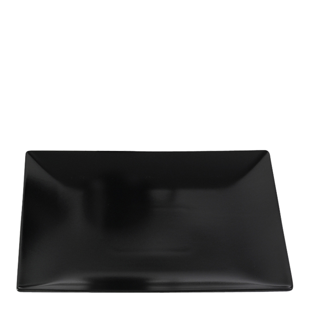 Quadro Tallrik flat 21x21 cm Svart matt
