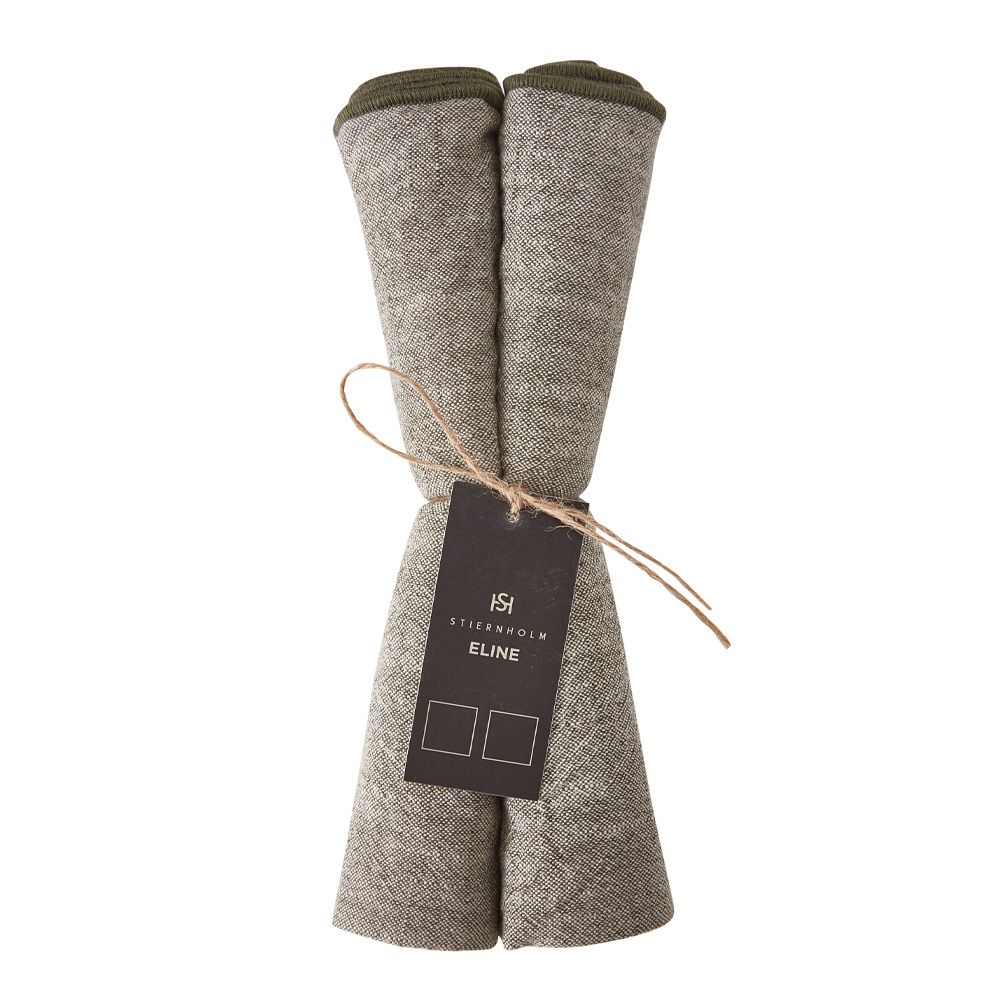 Eline Servetter 2x45x45 cm Grön