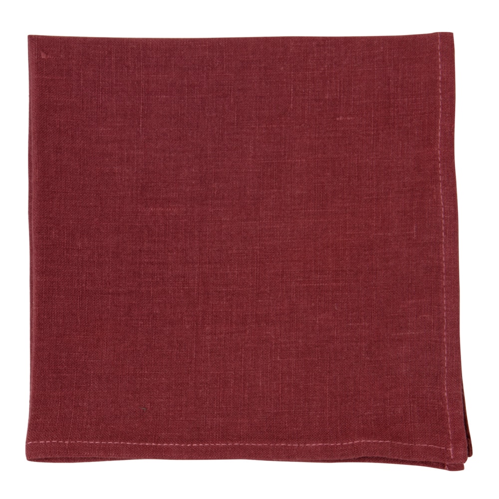 Linneservett 40x40 cm Tegelröd
