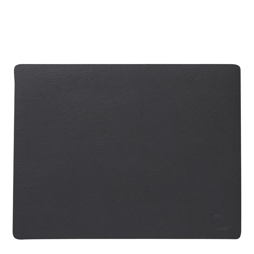 Leather Serene Rectangle Bordstablett 26x34 cm Anthracite