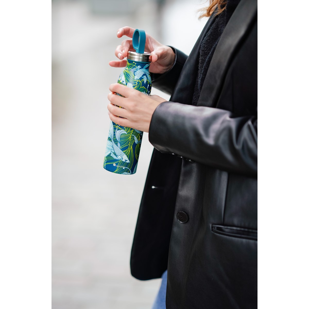 Chilled Style ThermavaC Vattenflaska 0,55L Goldfish Green