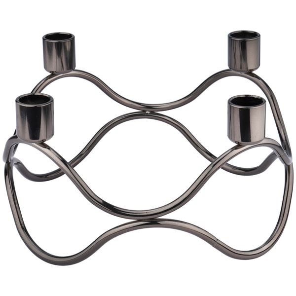 Norma Adventsljusstake 12 cm Gun Metall