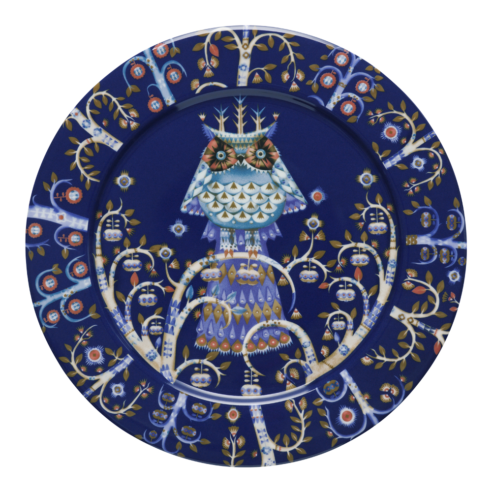 Taika Tallrik flat 27 cm Blå