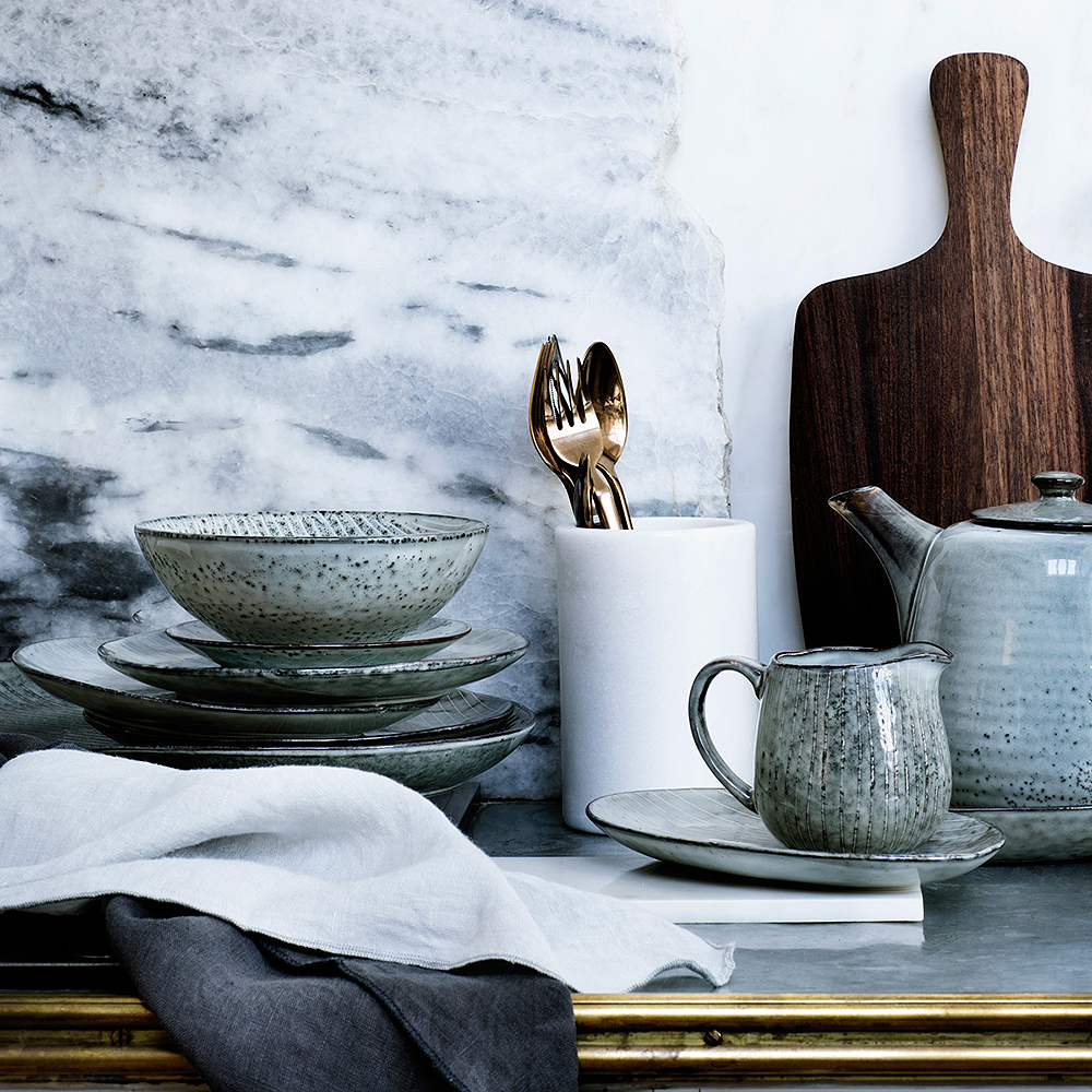 Nordic Sea Tallrik flat 20 cm Blå