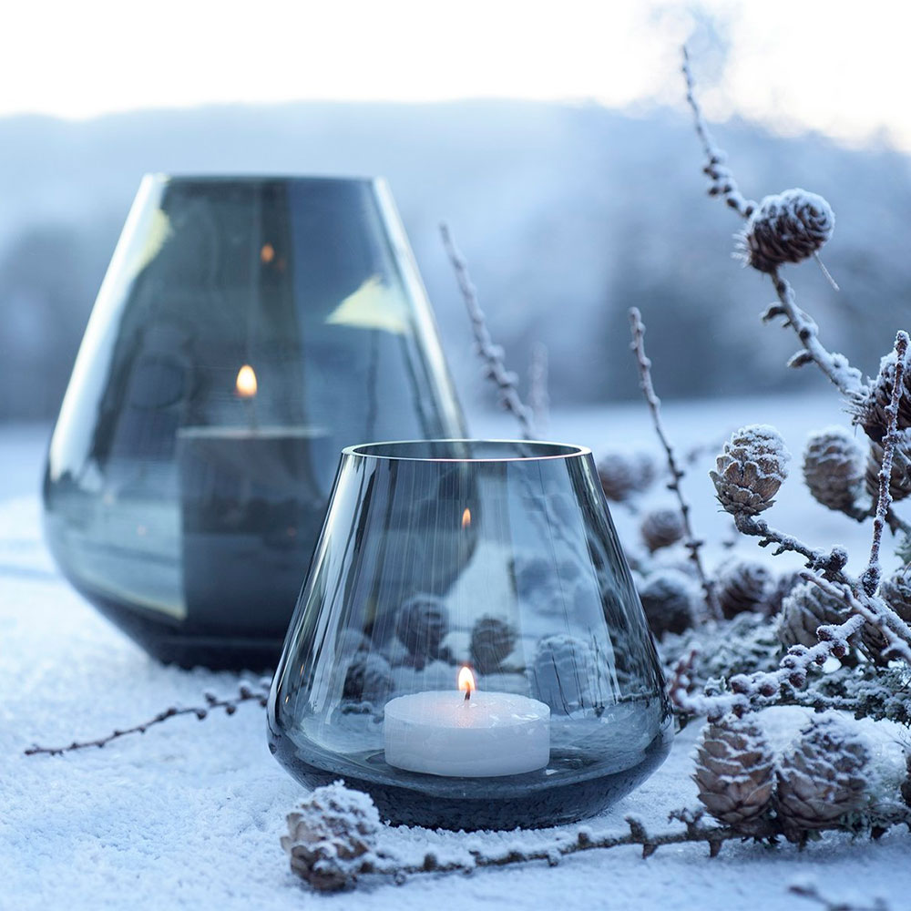 Rocks Vas 12 cm Grå