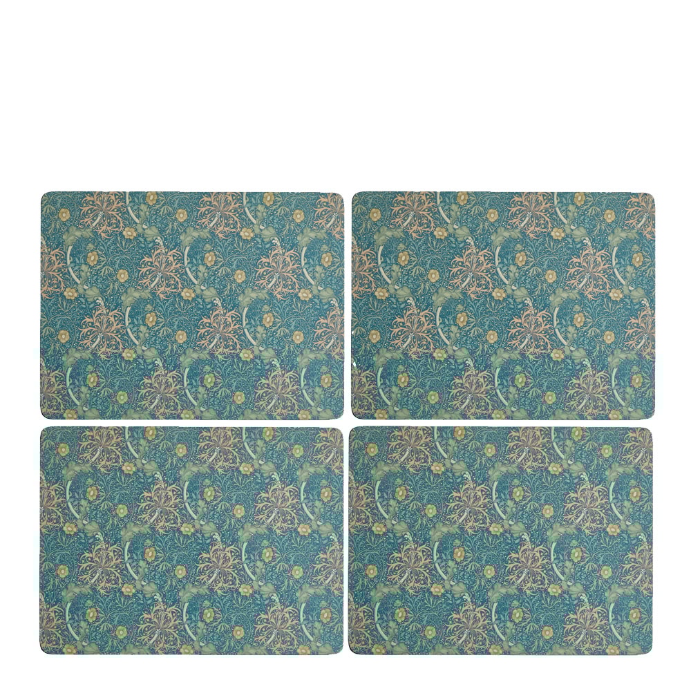 Morris & Co Bordsunderlägg Seaweed 4-pack Röd