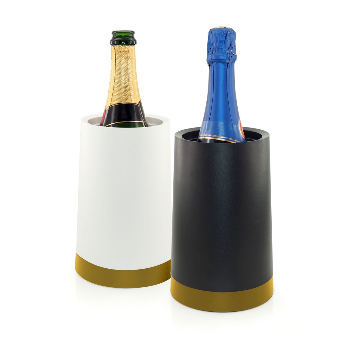 Vinkylare med Separat Gel Vit/Guld