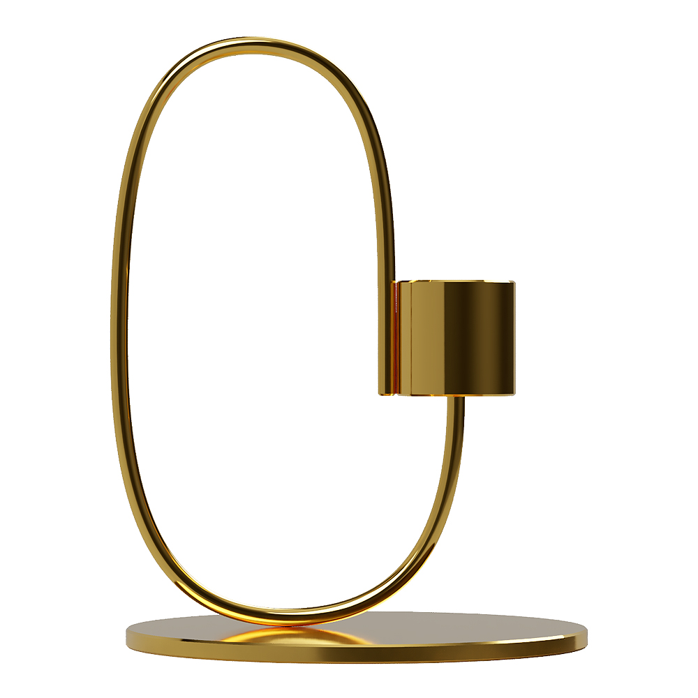 Swoop Ljusstake 13 cm Mässing