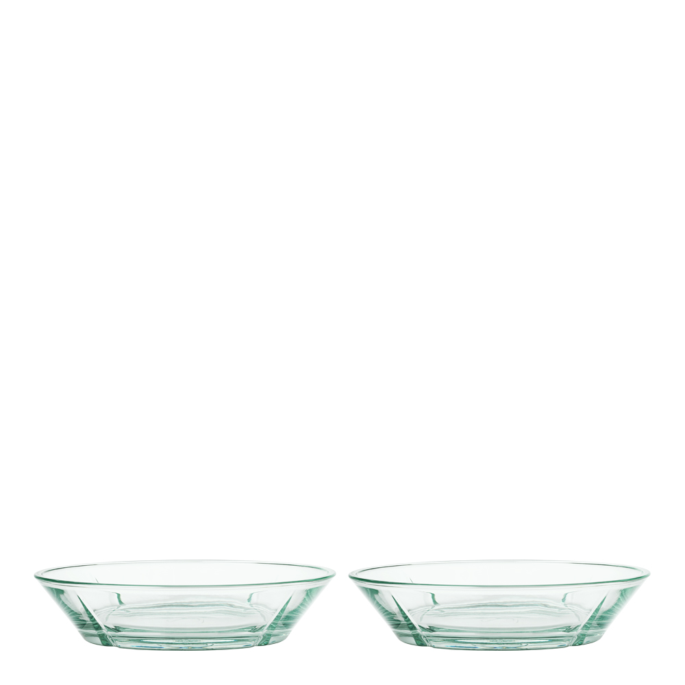 Grand Cru Recycled Desserttallrikar 16 cm 2-pack Klar/Grön