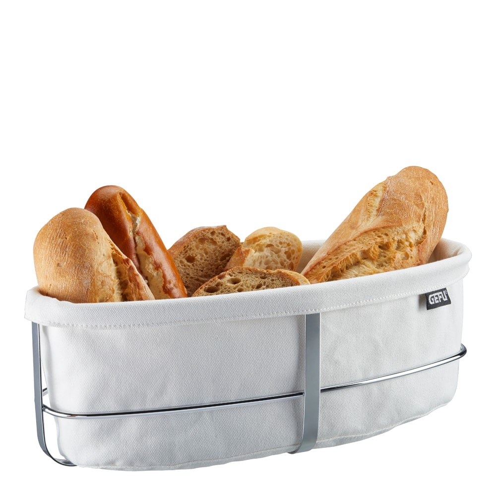 Brunch Brödkorg oval Vit