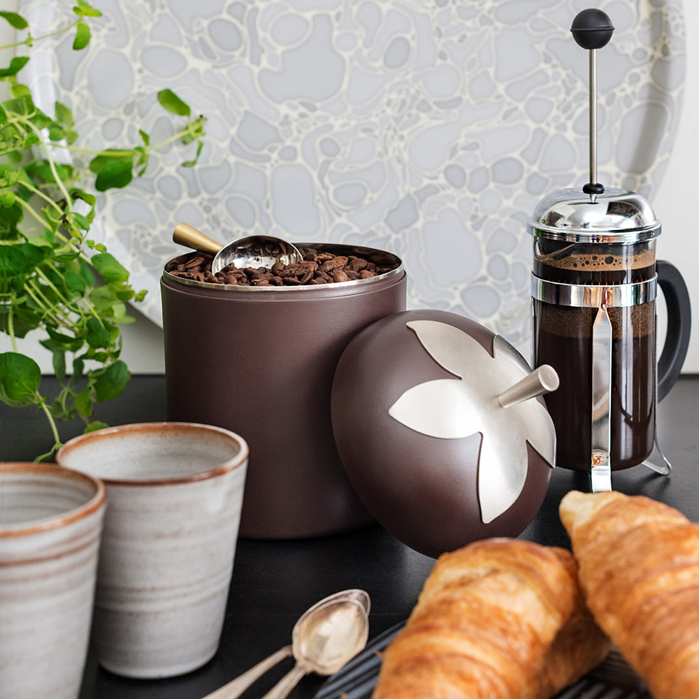 Blad Burk med skopa 17,5 cm Brun