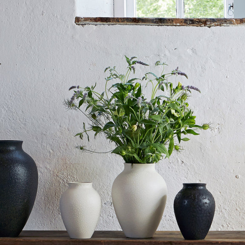 Knabstrup Vas 20 cm Svart