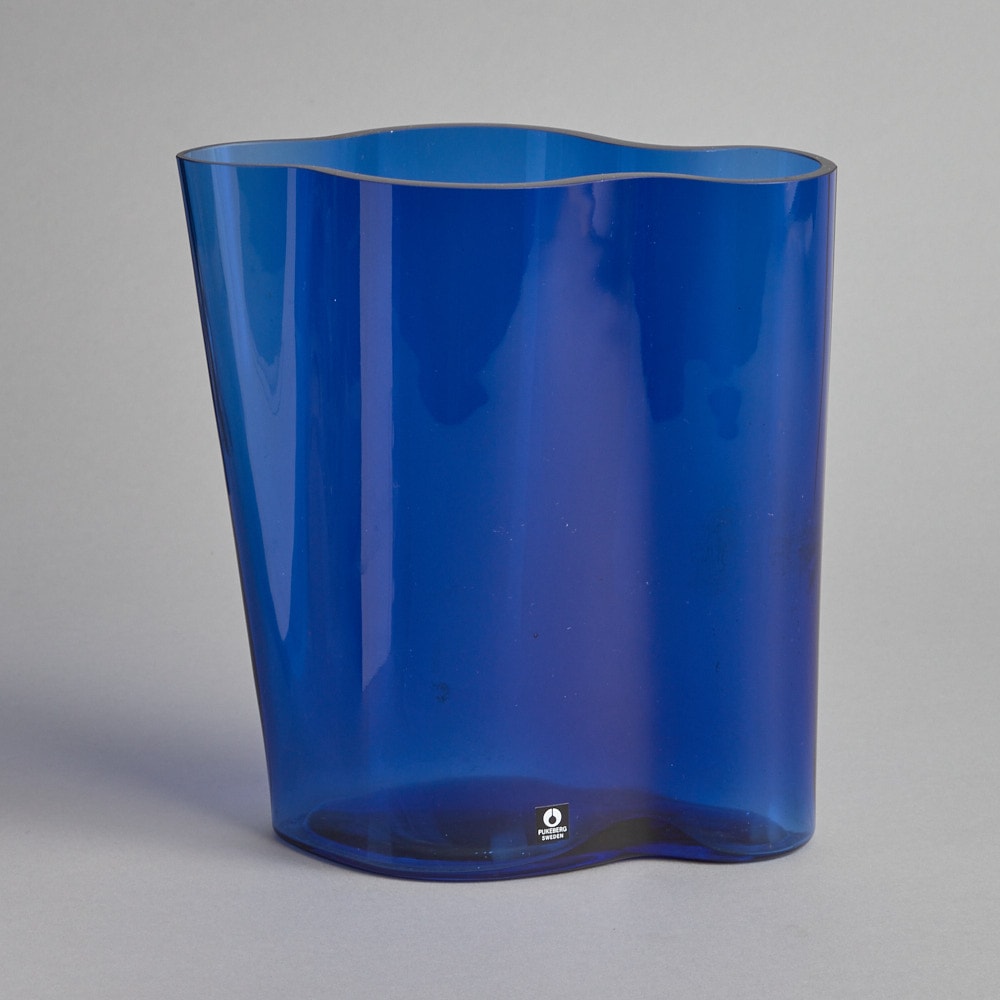 SÅLD Blå Vas Pukeberg