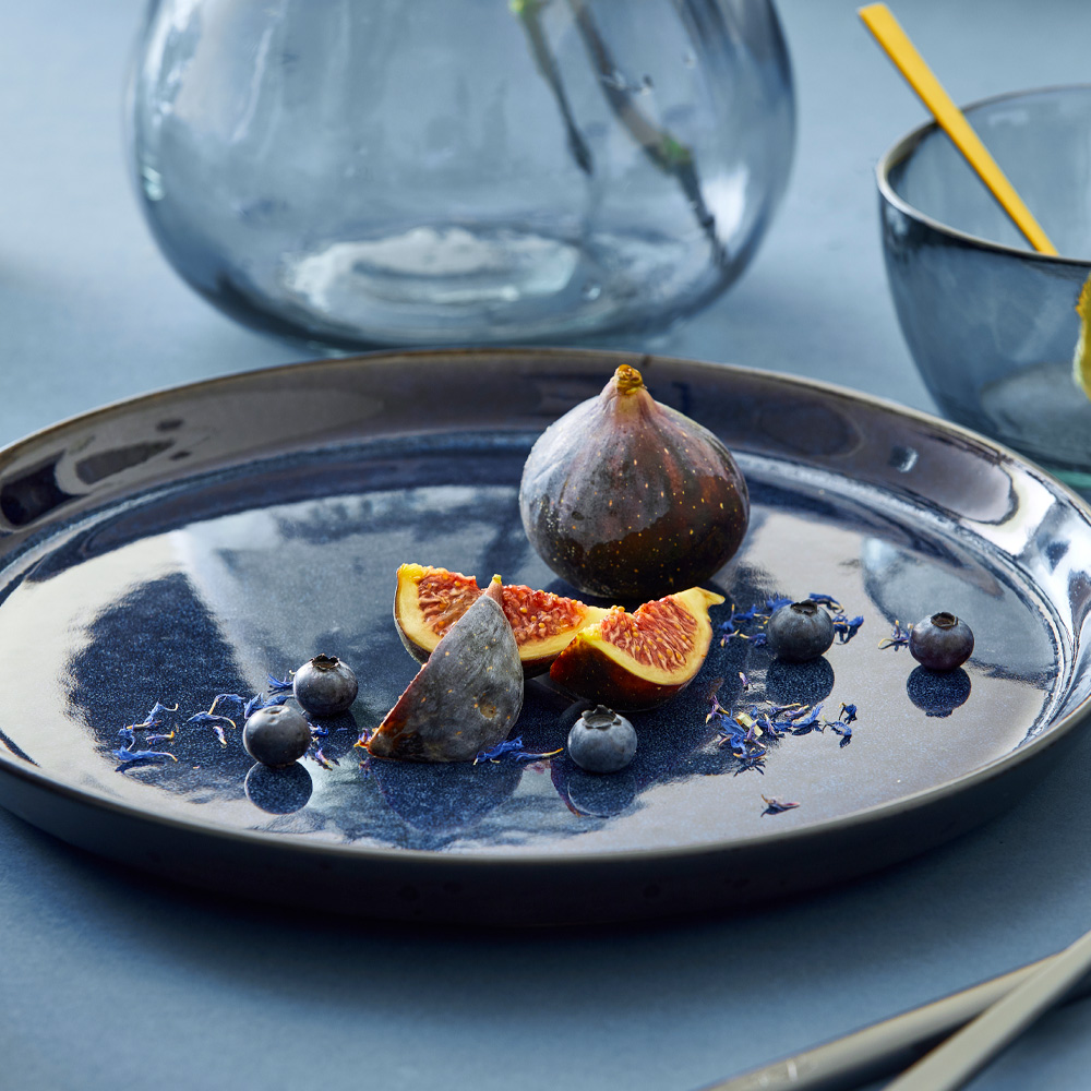 Tallrik Gastro 27 cm Svart/Mörkblå