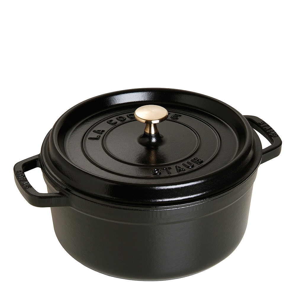 Gryta 3,8 L rund Svart