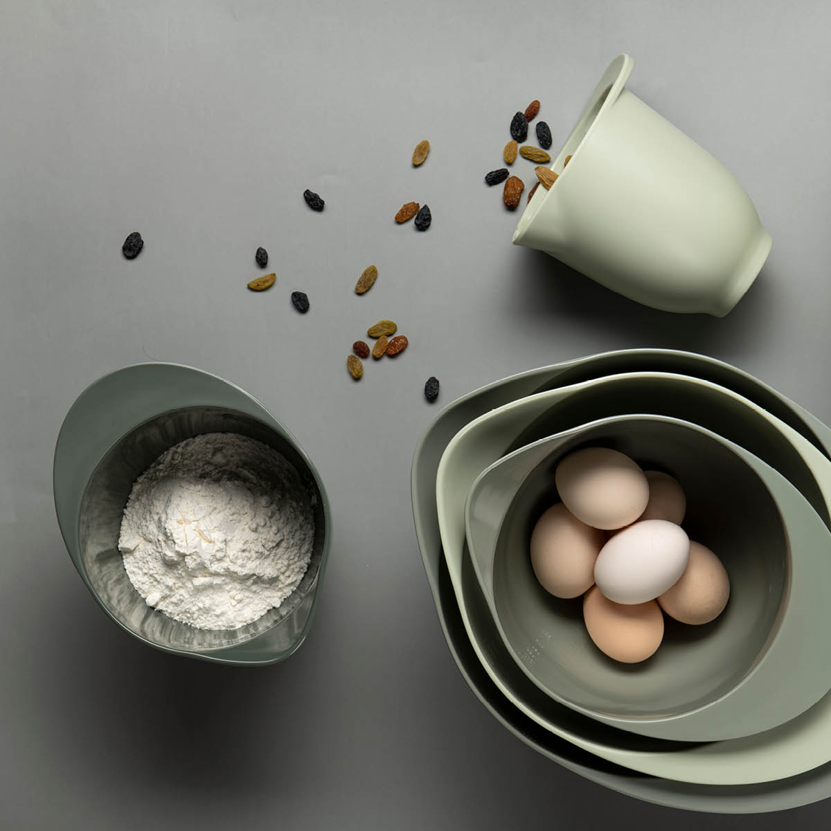 bAYk Smetskål 2L Gröngrå