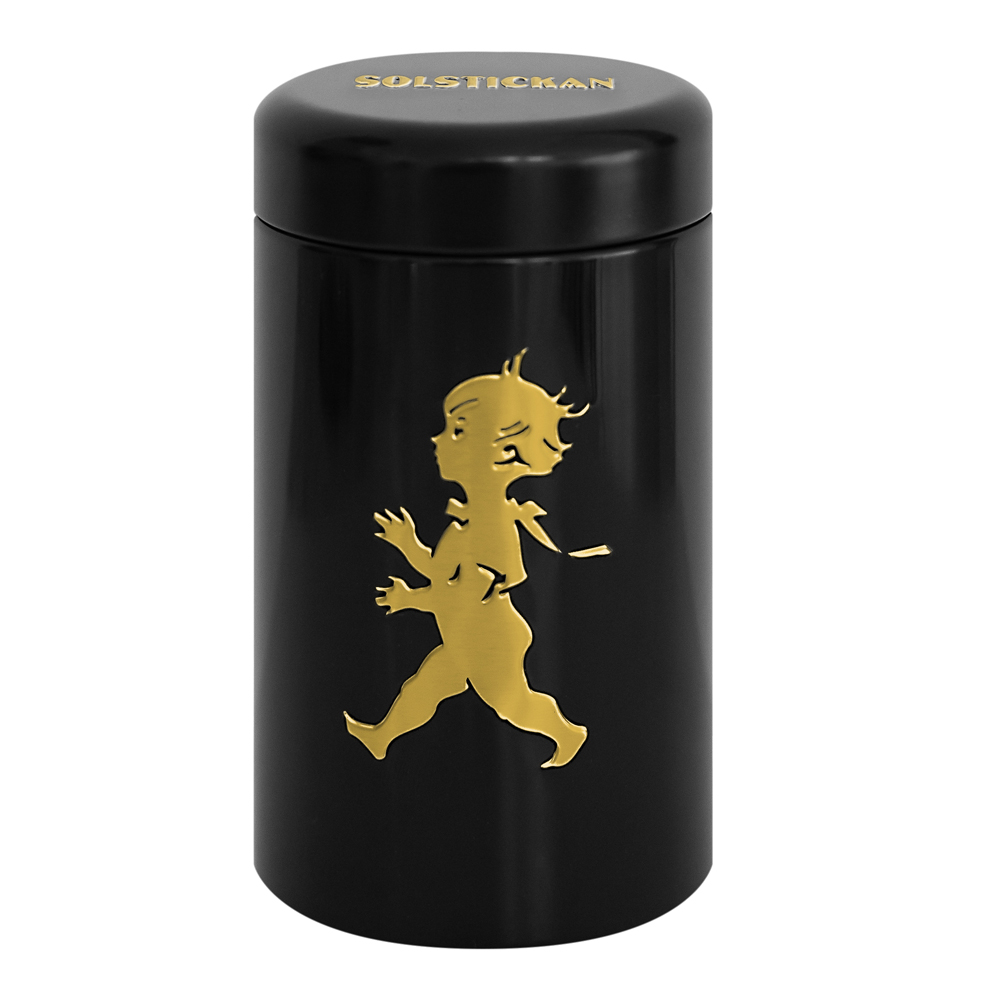 Tändsticksrör 10 cm Svart/Guld